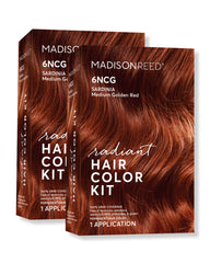 Madison Reed Radiant Color Kit bottle front in Sardinia Red for vibrant gray coverage