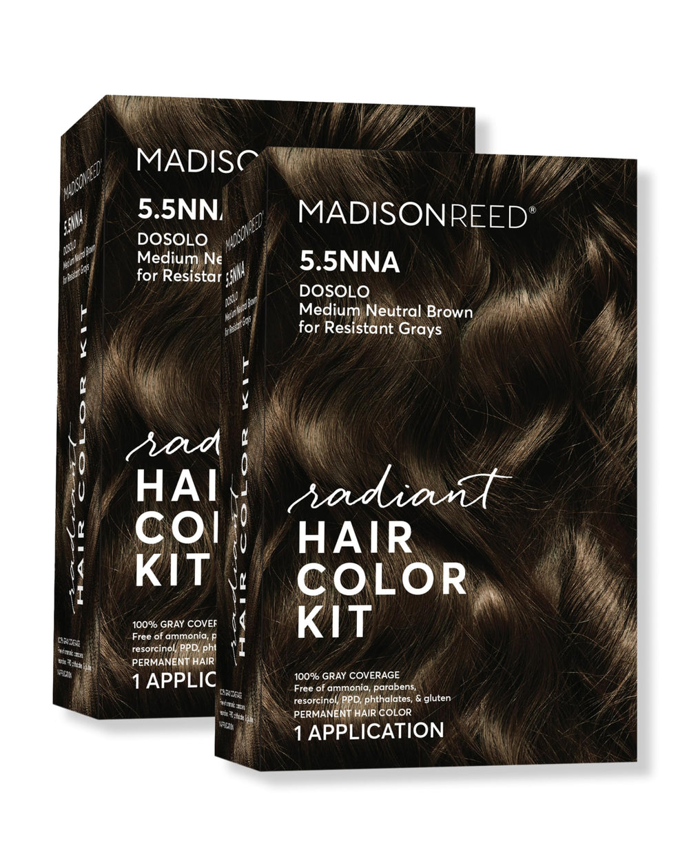 Madison Reed Radiant Color Kit doseolo bottle closeup for salon-grade gray coverage.