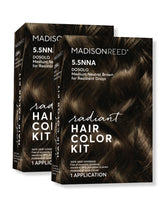 Madison Reed Radiant Color Kit doseolo bottle closeup for salon-grade gray coverage.