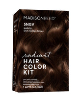Madison Reed Radiant Color Kit Napoli Brown box illustrates all-in-one shade solution.