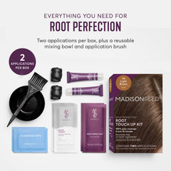 Madison Reed Root Perfection Alba 7N color cream demonstrates ammonia-free, skin-friendly formula