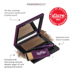 Madison Reed Sabbia light brown swatch shows natural-looking color blend