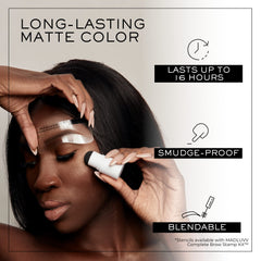 MADLUVV Brow Stamp Refill application on sparse brows for natural fill