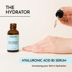 Maelove Hydrator bottle closeup reveals smooth gel texture for quick absorption
