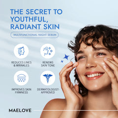 MAELOVE Moonlight serum dropper ready for nightly gentle application
