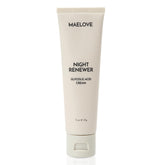 MAELOVE Night Renewer jar top view for overnight exfoliation and hydration