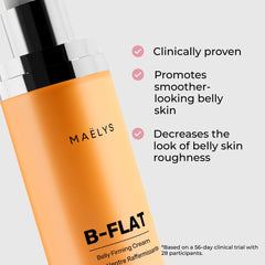 MAËLYS B-FLAT texture swatch shows rich, nourishing consistency for skin.