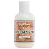 Maestro's Classic Beard Wash unscented bottle deep cleans and nourishes skin.