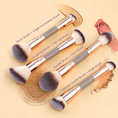 MAGEFY dual-ended face brush closeup for multiple face applications