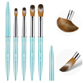 Magic Armor four-piece acrylic nail brush set collection with gradient handles for precise application.