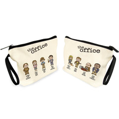 Magicaleast canvas cosmetic bag handle enables easy, on-the-go carry.