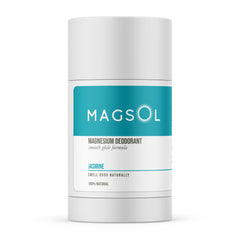 MAGSOL Magnesium Deodorant Jasmine stick application for gentle, long-lasting odor control.