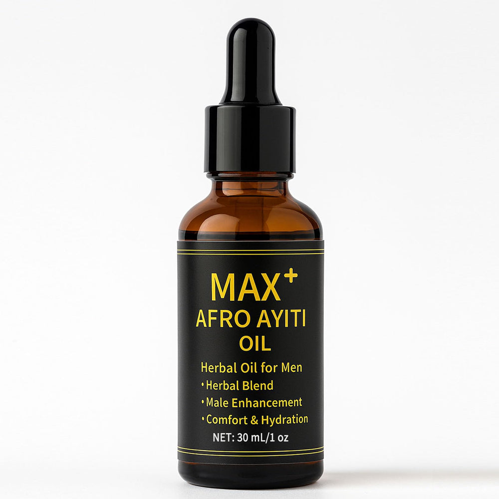 Maidlure Max+ Afro Ayiti Oil bottle ready for a quick skin hydration ritual.