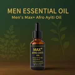 Maidlure Afro Ayiti Oil being poured for a smooth, non-greasy massage.