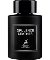 Maison Alhambra amber leather 100ml bottle showcases premium fragrance quality.