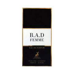 Maison Alhambra B.A.D EDP packaging box with gift-ready presentation