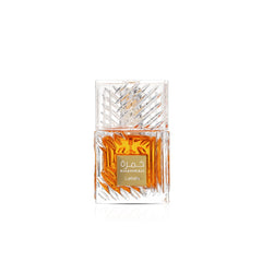 Maison Alhambra Khamrah bottle front view highlighting elegant glass and cap for confident evening wear
