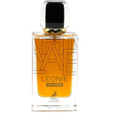 Leonie Intense bottle front by Maison Alhambra suggests a long-lasting evening scent.