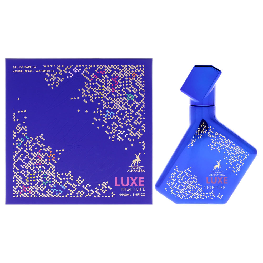 Maison Alhambra Luxe Nightlife bottle highlights smoky notes for evening wear