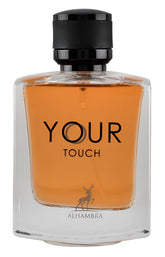 Maison Alhambra Your Touch top notes blend cardamom and pink pepper for a bold first impression.