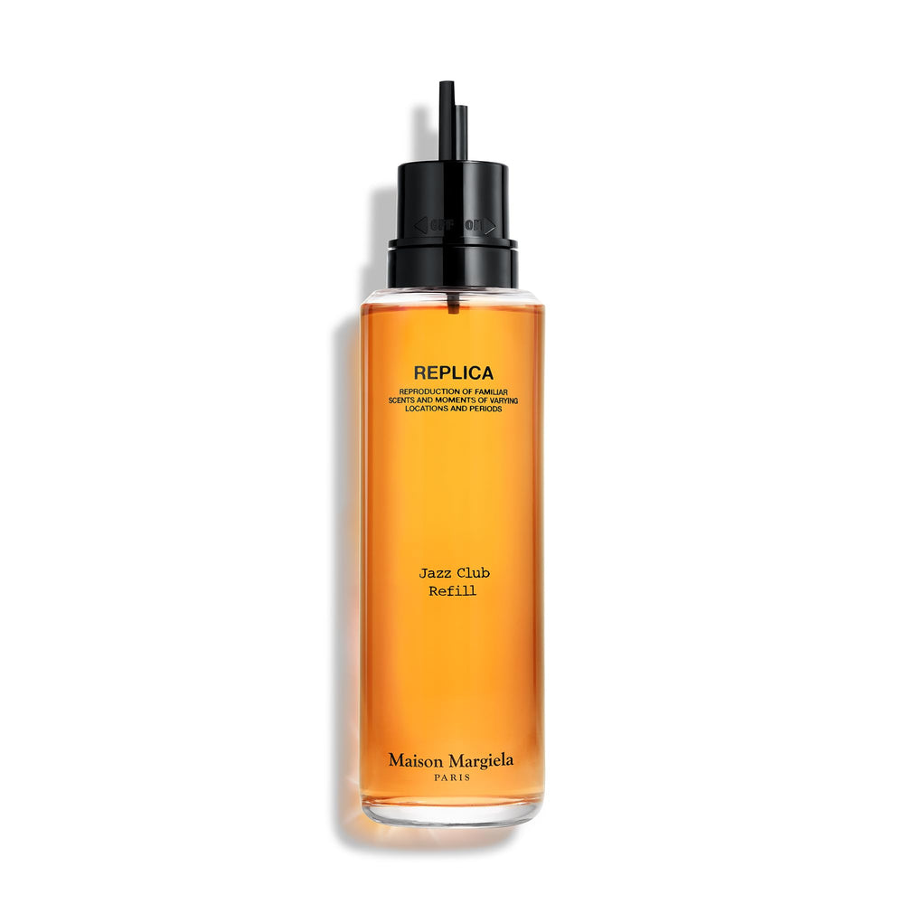 Maison Margiela Replica Jazz Club refill bottle shown for extended wear and easy top-ups