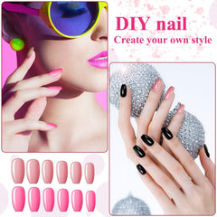 Maitys ballerina coffin design square nails with shade-forward look for versatile styling.