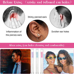 Maitys ear hole floss rose red packaging highlights convenient daily cleaning.