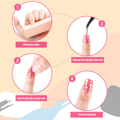 Maitys nail tips in different sizes to fit small fingers precisely