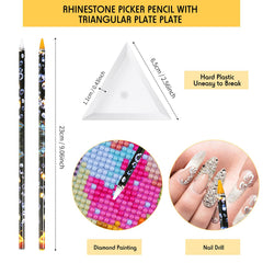 Maitys rhinestone picker pen white core detail for clean color separation during nail art.