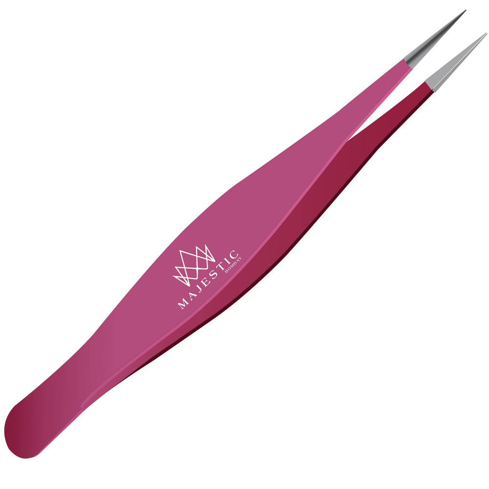 Majestic Bombay needle nose tweezers for precise splinter removal and brow shaping.