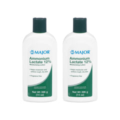 Major Ammonium Lactate 12% lotion bottle for fragrance-free daily hydration.