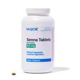 Major Senna 8.6 mg tablets bottle pour for gentle occasional relief