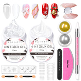Makartt 3D gel nail art kit collection with versatile materials for DIY manicures and extensions.