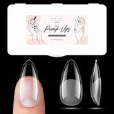 Makartt almond nail tips clear 500pcs for easy DIY extensions