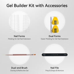 Makartt builder kit dual-ended brush enabling broad coverage and fine detailing.