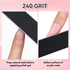Makartt emery board double-sided design offers reusable filing with durability.