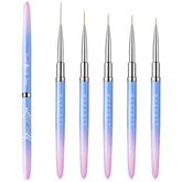 Makartt nail art brushes set with cap protects bristles for precise lines