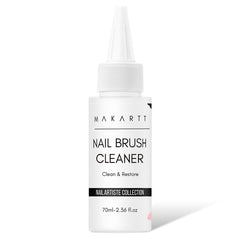 Makartt Nail Art Brushes Cleaner bottle showcases powerful cleaning for gel residue on brush bristles.