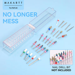 Makartt nail drill bits holder dustproof cover protects bits during use