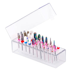 Makartt nail drill bits holder front view shows organized storage for quick manicures