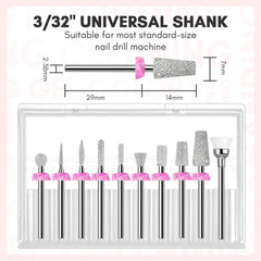 Makartt Nail Drill Bits safety needle bit for detailed shaping and gel prep