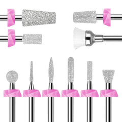 Makartt Nail Drill Bits tapered barrel cross teeth for fast cuticle prep and shaping