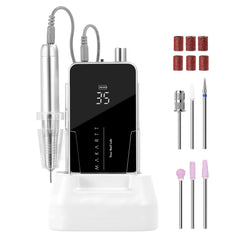 Makartt Electric Nail Drill front view enables precise shaping for acrylic or gel nails