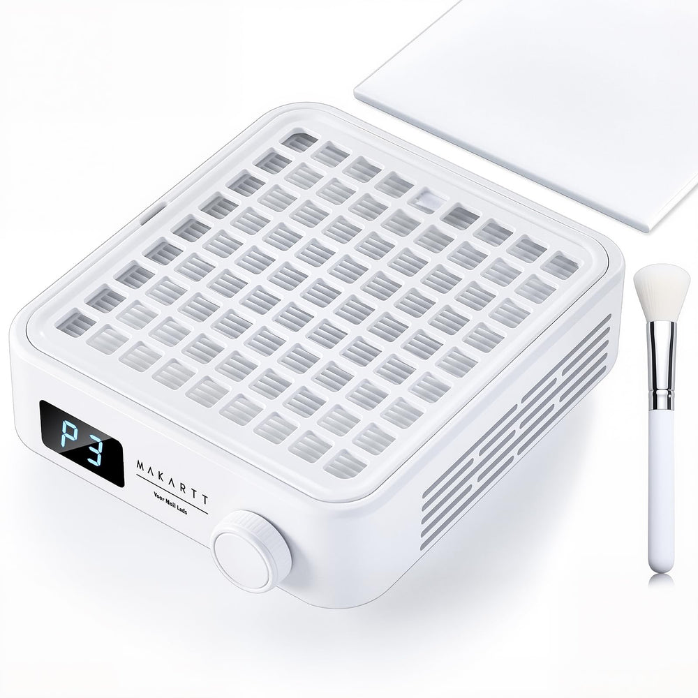 Makartt nail dust collector 360 suction for clean acrylic filing.