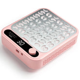 Makartt Nail Dust Collector front view in pink for clean, professional manicures.