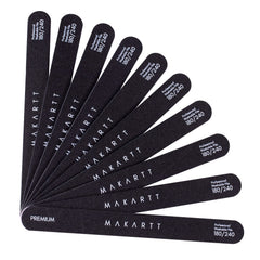 Makartt nail file 180 grit edge shaping for precise nail contours and controlled shaping.