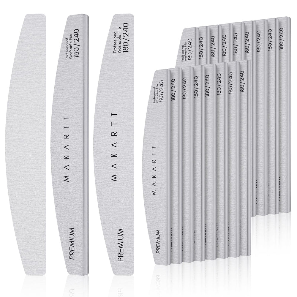 Makartt nail files bulk-pack 20pcs, ideal for busy salons and home manis.
