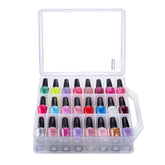 Makartt Nail Polish Organizer front view shows clear color visibility for quick picks