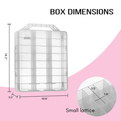 Makartt Nail Polish Organizer side view highlights space-saving design on a dresser