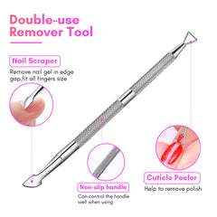 Makartt nail polish remover kit rose toe clips make toenail removal easy and mess-free.